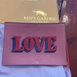 Pink LOVE Decorative Tray